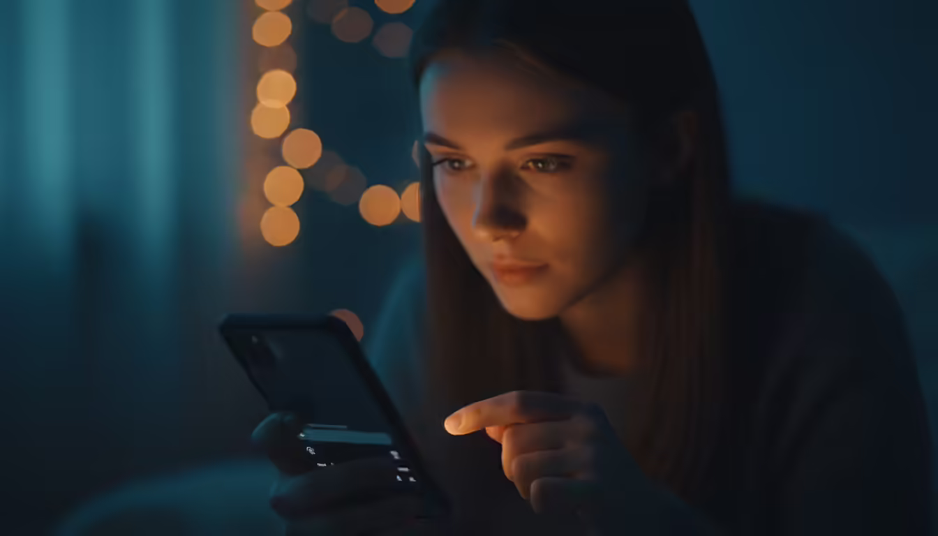 First Text After No Contact — Making Up Magic Person sitting alone at night staring at phone screen deciding what to text their ex after no contact