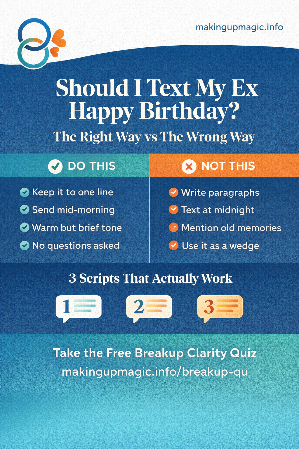 Infographic: Should I text my ex happy birthday? The right way vs wrong way — makingupmagic.info