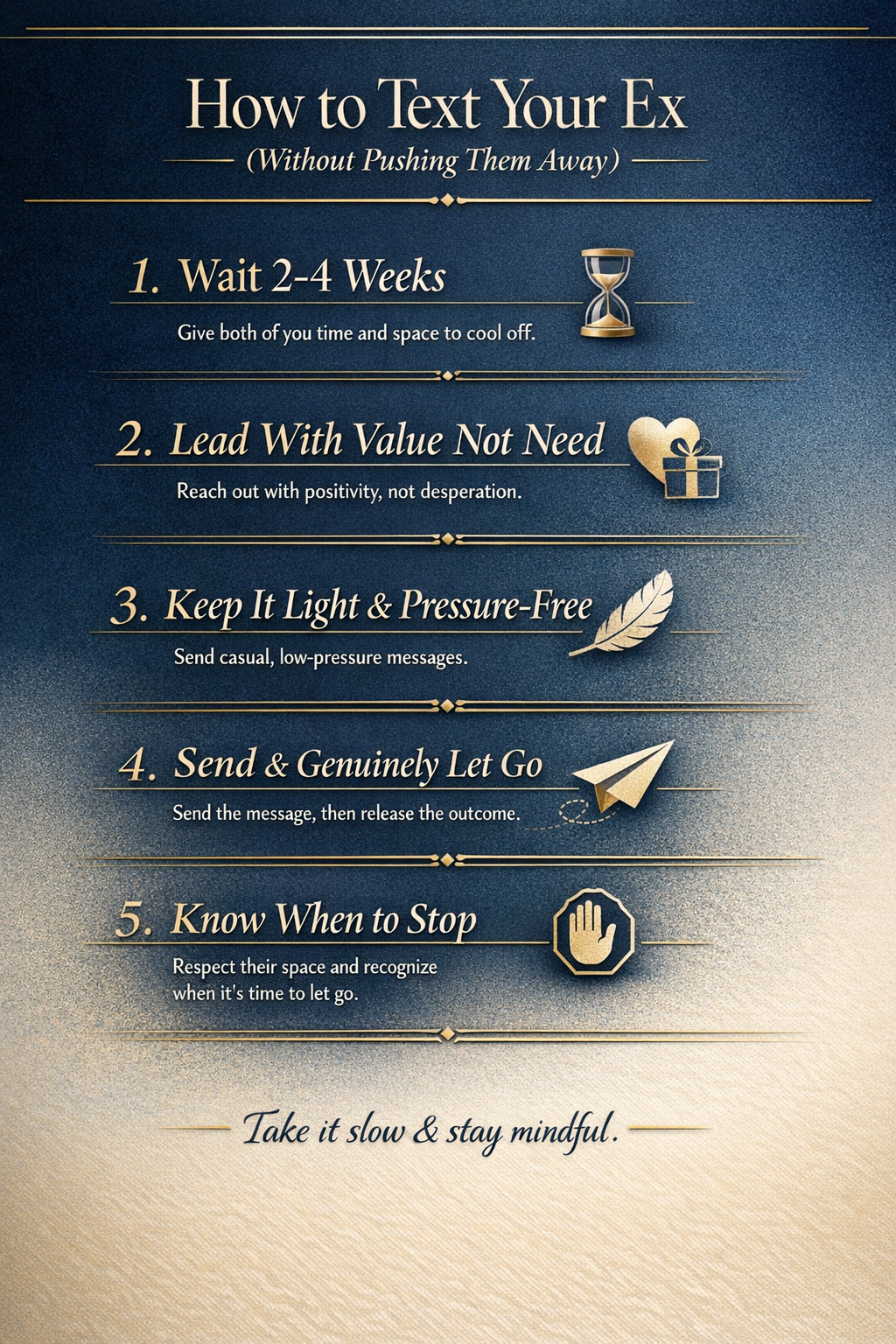 How to text your ex without pushing them away - makingupmagic.info infographic