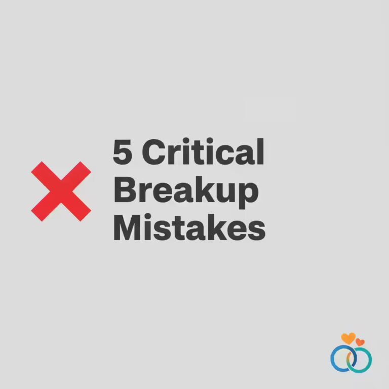 Graphic showing critical mistakes to avoid when trying to get an ex back