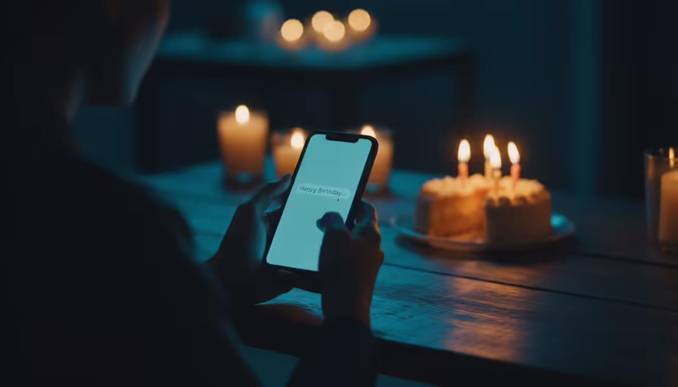 Person hesitating to text ex happy birthday late at night — makingupmagic.info