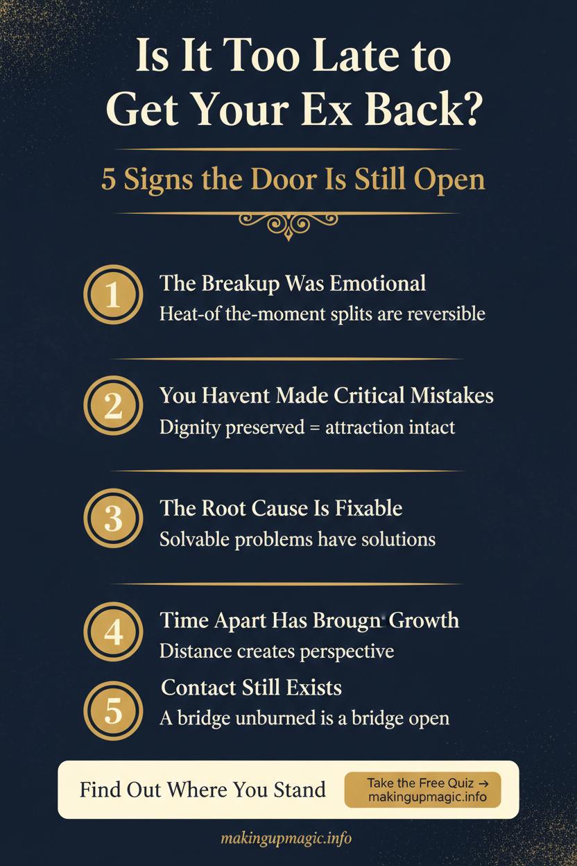 5 signs it's not too late to get your ex back infographic — makingupmagic.info