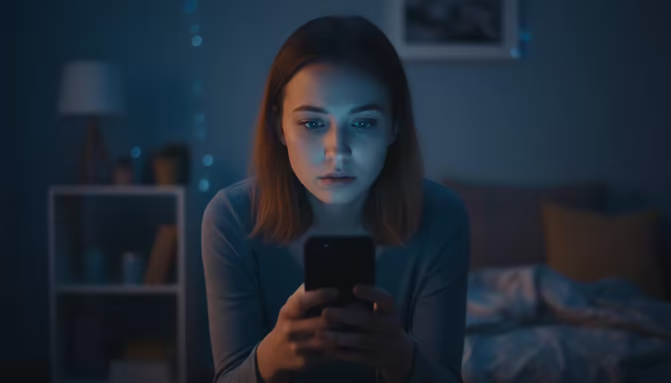 Person sitting alone at night checking their phone — signs no contact is working