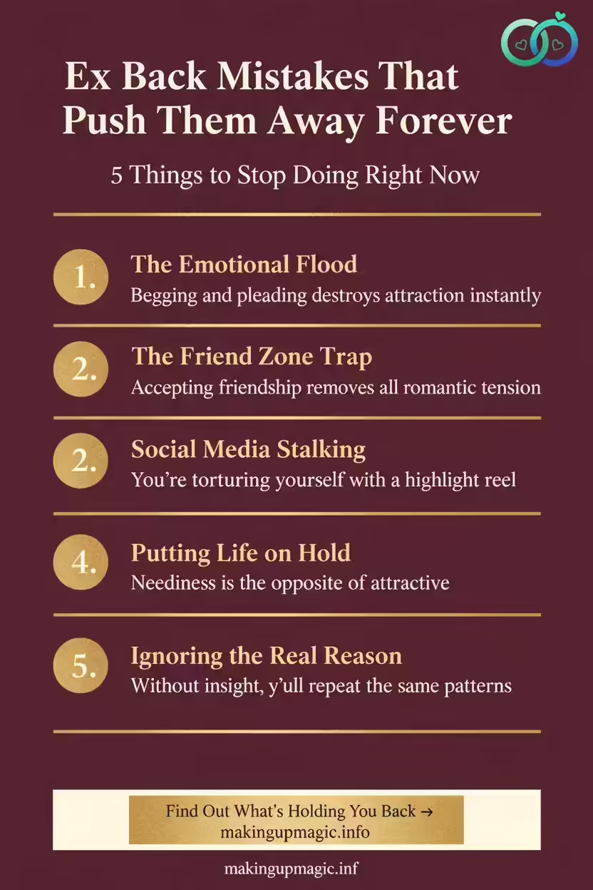 Pinterest infographic: the biggest mistakes getting an ex back and how to avoid them — makingupmagic.info