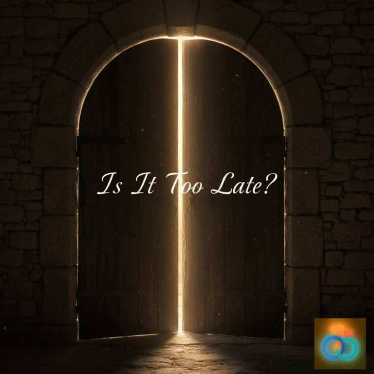 A slightly open door, symbolizing the question of whether it's too late to get an ex back.