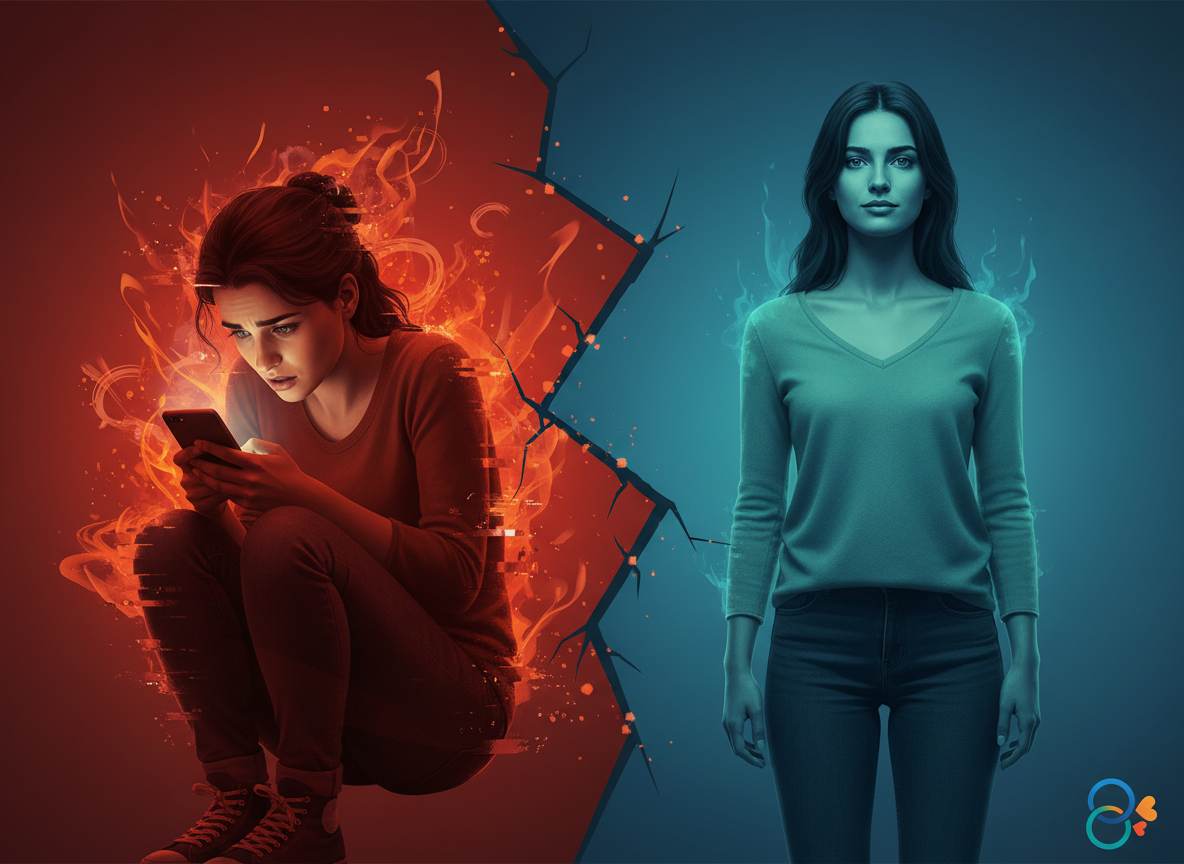 before and after psychology of neediness vs confidence after a breakup